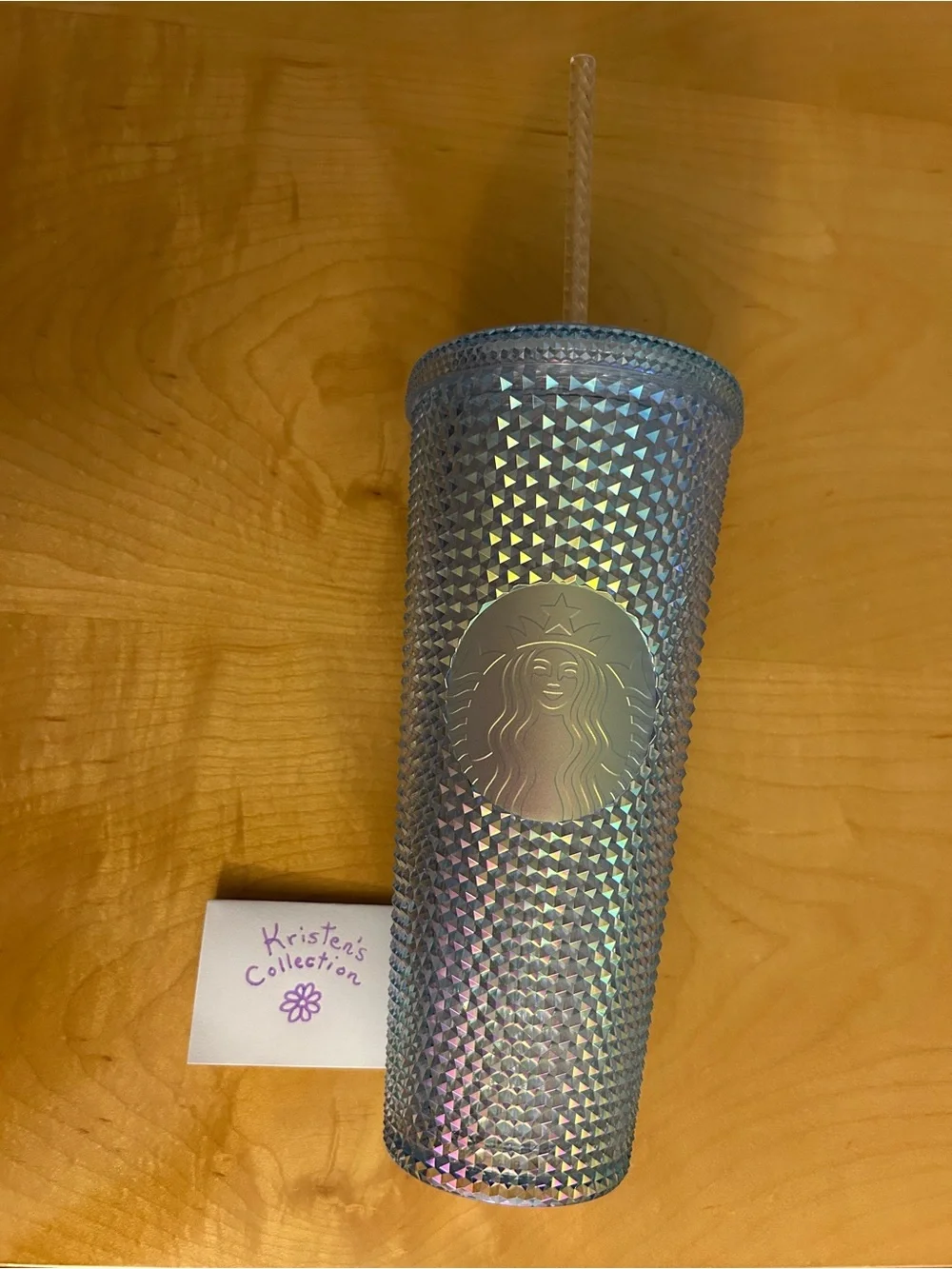 STARBUCKS Icy Blue Studded Tumbler with Clear Straw LIMITED EDITION 🩵